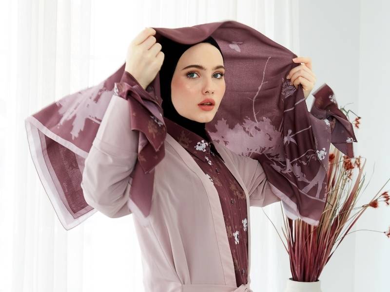 jilbab printing custom